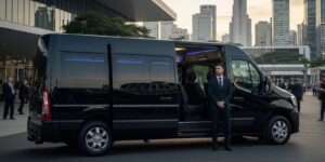 Vans executivas em São Paulo para eventos corporativos e sociais: conforto, segurança e sofisticação com a OK Transfer.