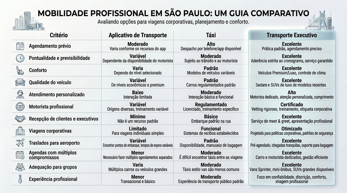 Transporte executivo, aplicativo ou táxi? Compare e decida 1 2026 08 2 a1